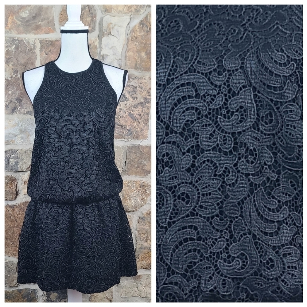 Frankie Morello XS Guipure Lace Mini Dress